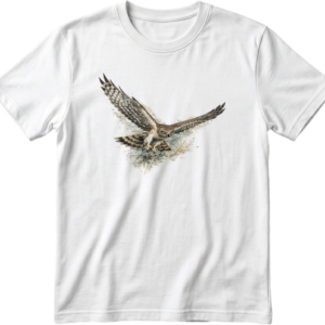 Northern Harrier in Flight Wildlife Graphic Tee
